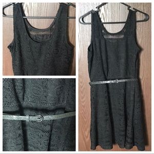 No Boundaries Black Lace Dress